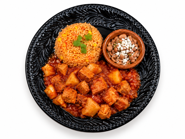 Guiso de puerco rojo..
