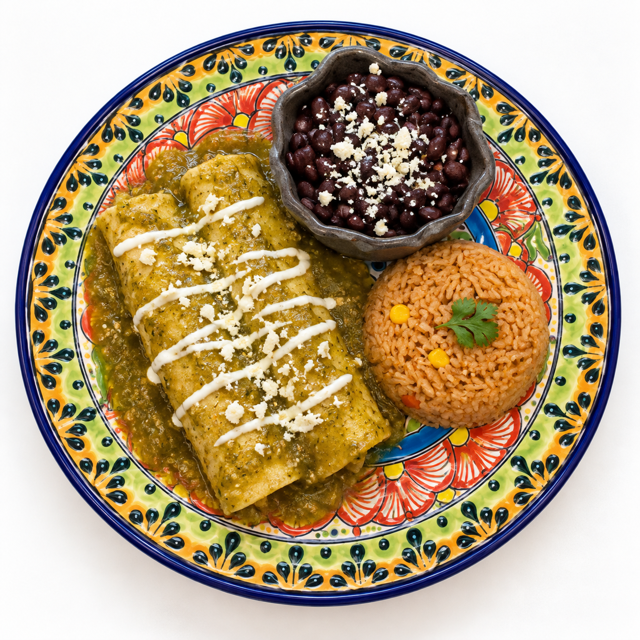 Enchiladas Verdes.