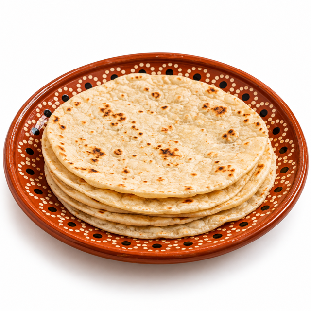 Side of flour or corn tortillas..