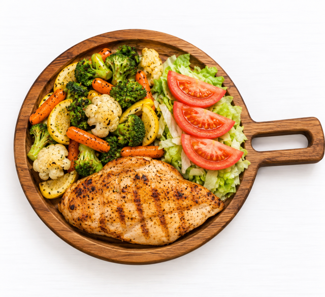Grilled Chicken and Veggies.